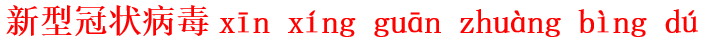 xin1 xing2 guan1 zhuang4 bing4 du2